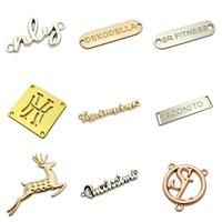 Accessoires vestimentaires, logos métalliques personnalisés pour vêtements, étiquettes, plaques de nom, étiquettes métalliques pour jeans, étiquettes pour vêtements