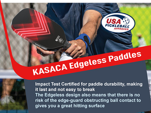 Confort Grip Edgeless Pickleball Paddle 13mm Nid D'abeille Thermoformé Haute Performance Carbone USAPA Approuvé Poignée Allongée - Product Image 5