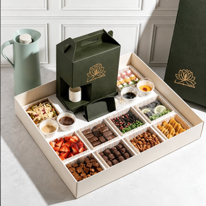 Boîtes personnalisées pour service traiteur de gâteaux, desserts, pâtisseries, café et gâteaux de petit-déjeuner à emporter - Product Image 1