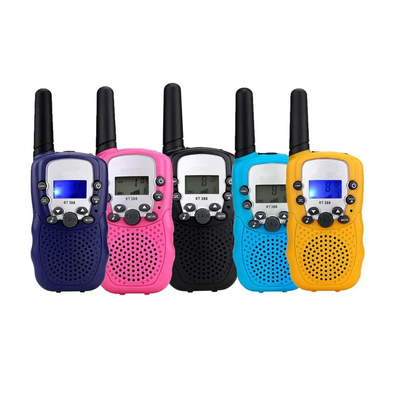 Talkie-walkie, portée 3KM, 2 pièces, jouets pour enfants, rose, avec 22 canaux et radio à 2 voies