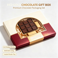 Boîte cadeau en papier personnalisée pour chocolats, emballage de luxe pour chocolats et bonbons de la Saint-Valentin