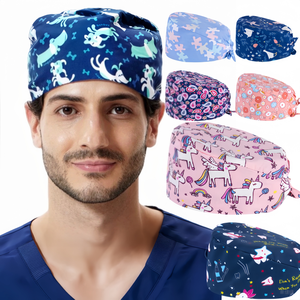 Uniformes médicaux cliniques unisexes, <span class=keywords><strong>masque</strong></span> bandeau formel pour hommes femmes, bonnet de chirurgie pour les soins infirmiers - Product Image 1
