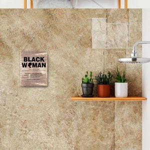 Décoration murale suspendue en bois, logo noir, <span class=keywords><strong>nom</strong></span> <span class=keywords><strong>féminin</strong></span>, inspirant, moderne, HS HS-23Z323, accessoires multifonctionnels pour salon - Product Image 3