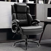 Accoudoir inclinable marron à dossier haut de luxe de la meilleure qualité Chaise de patron de bureau pivotante Grande et haute Chaise de bureau pour plus de confort