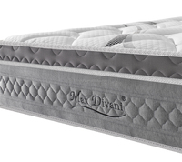 Matelas de lit d'hôtel en mousse à mémoire de forme compressée et ressorts ensachés, roulé en boîte, matelas pas cher