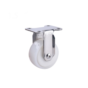 O rodízio do aço inoxidável 304 roda o nylon branco 1.5/2 polegadas freio/universal/direcional - Product Image 3