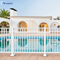 Clôture en métal pour la confidentialité, clôture de sécurité de jardin, clôture extérieure moderne en alliage d'aluminium, clôture de piscine, sécurité et décoration