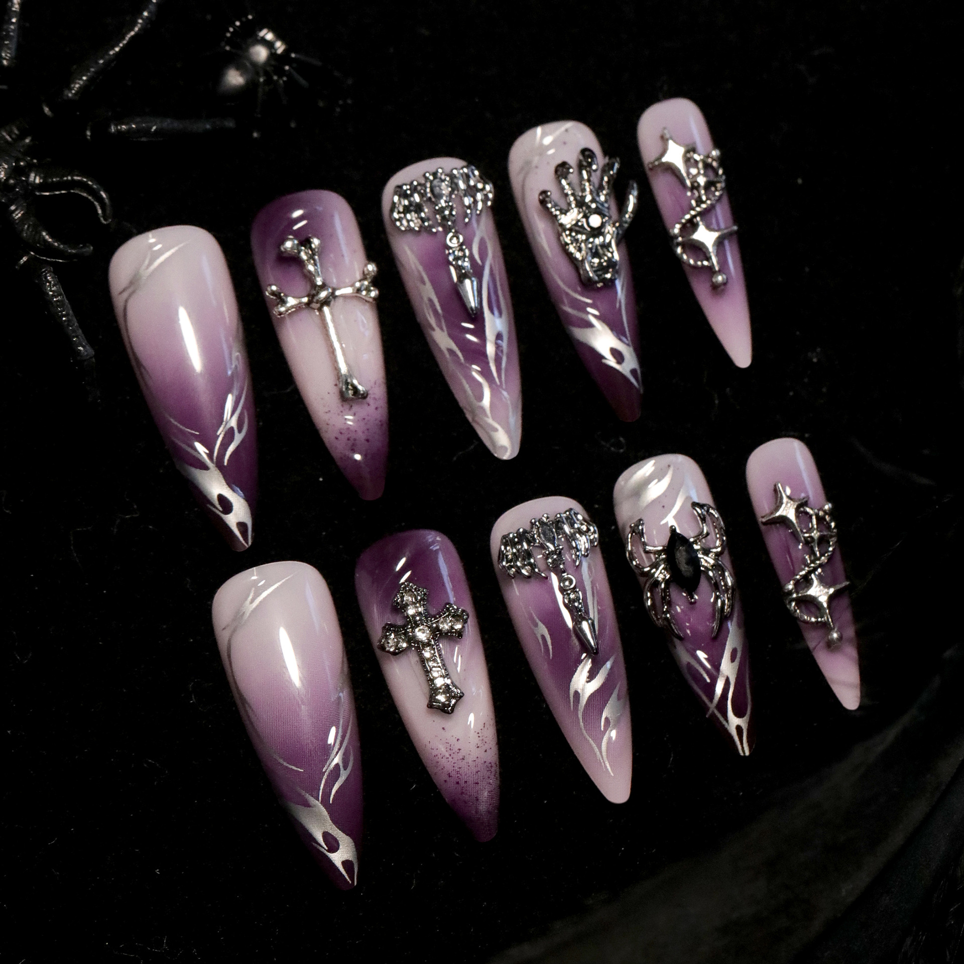 gothic press on nails wholesale