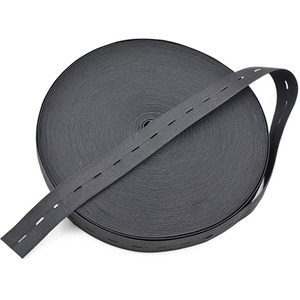 Bán Buôn 15-25Mm Dệt Kim Rộng Màu Đen Spool May Nút Lỗ Ban Nhạc Đàn Hồi/Quần Áo Cho Quần Áo Mang Thai - Product Image 1