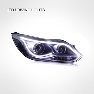 Fari per <span class=keywords><strong>Ford</strong></span> <span class=keywords><strong>Focus</strong></span> 12-14, Gruppo Ottico Modificato con Luci Diurne a LED e Fari Allo Xenon a Doppia Lente - Product Image 2