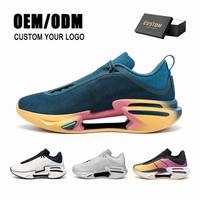 Sepatu Olahraga Pria Berkualitas Tinggi Elastis, Model Low Cut, Bahan Mesh Bernapas, Sol Tebal, Serbaguna untuk Musim Panas, Semi, dan Gugur