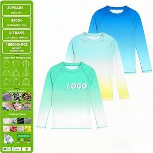Maillot de protection solaire personnalisé à manches longues pour garçons, UPF 50+, pour la pêche, les sports de plein air et le <span class=keywords><strong>surf</strong></span>, protection UV pour enfants - Product Image 1