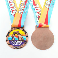 Médailles de sport durables de haute qualité, personnalisées, forme carrée, or, argent, bronze, supports métalliques, trophées, médailles, plaques, sublimation