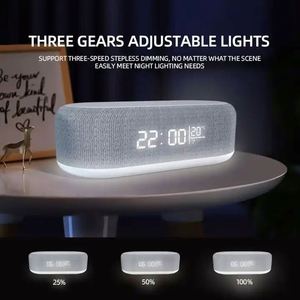 Lámpara Nocturna LED Multifuncional JEDI con Cargador Inalámbrico, Reloj <span class=keywords><strong>Despertador</strong></span> y Pantalla de Temperatura - Product Image 6