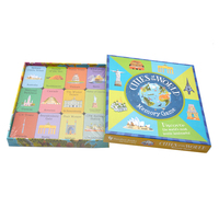 Juegos de Mesa Educativos Impresos Personalizados con Materiales de Papel/Madera/Plástico, Paquete de Memoria Certificado por la CPSIA para Bebés y Niños Pequeños