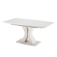 Nordique moderne minimaliste pliable meubles de maison restaurant cuisine blanc céramique marbre table à manger ensemble table et 6 chaises