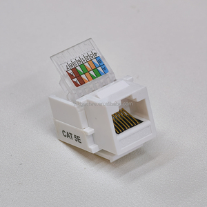 CAT5E RJ45 CAT 5E 90 Degree Punch Free Socket Module Connector Network Coupler <b>Ethernet</b> Wall Jack Keystone Jack - Product Image 4