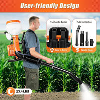 Pulvérisateur à dos alimenté au gaz, 3.7gal Fogger Sprayer Blower Garden 2.13kw Backpack Blower pour une pulvérisation efficace dans le jardin