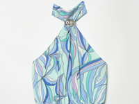 Robe mini décontractée plissée sans manches à dos évidé et bretelles halter pour femme, disponible en 2 coloris