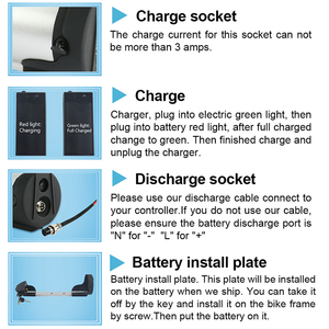 E-bike GEB 36V 8Ah su şişesi tarzı 250W şarj edilebilir lityum iyon batarya E bisiklet pil için - Product Image 4