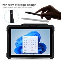 Pour MicroSoft Surface Pro 4 / 5 / 6 / 7 / 7 + acrylique Transparent dragonne étui pour ordinateur portable
