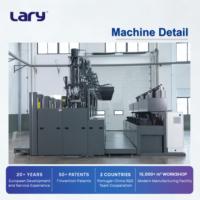 Machine de moulage par injection automatique haute efficacité à 6 postes pour semelles de chaussures en caoutchouc, force de serrage 1650 KN, pour chaussures de sport LARY