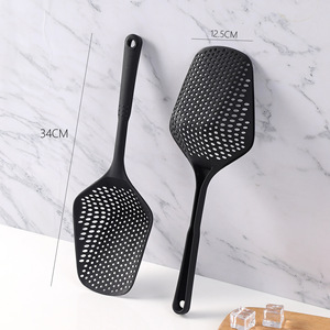 Food Grade <b>Plastic</b> Strainer 34Cm With 12.5Cm Head Dishwasher Safe <b>Kitchen</b> Tool For Draining Pasta And Ice - Product Image 1