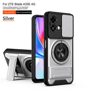 Lichicase 360 °   Funda Protectora para Teléfono con Anillo Giratorio y Protección de Cámara de Cobertura Total para ZTE Axon 60 Blade A35 A55 - Product Image 1