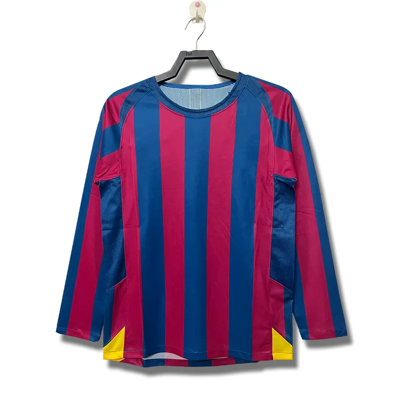 05-06チャンピオンズリーグエディションクラブシャツクラシックレトロ長袖最高品質のサッカースポーツウェア