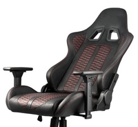 Échantillon gratuit Pc bureau ordinateur de course inclinable en cuir diamant couture Silla Gamer livraison directe LED chaise de jeu Sillas Gamer