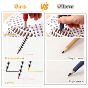 Low Price <b>Carpenter</b> Pencil with Sharpener Refillable Custom <b>Carpenter</b> Pencil Automatic Woodworking Pencil for Engineer <b>Tools</b> - Product Image 4