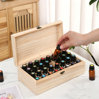 Boîte de rangement en bois pour huiles essentielles Doterra, présentoir de bureau à 32 compartiments, support pour bouteilles d'aromathérapie