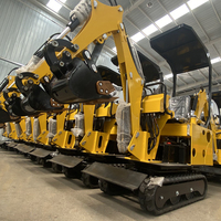 Mini-excavatrice sur chenilles de 1 tonne, moteur Euro5 EPA, nouvelle ferme chinoise Jiushan