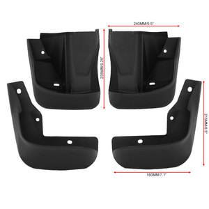 Garde-boue Honda Civic en plastique noir, pare-intempéries 96-00, installation facile WE035 - Product Image 3