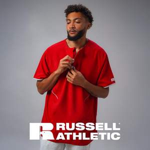 Veste de sport légère à manches courtes pour homme, modèle Cage, avec capuche, Russell Athletic, modèle 872RVM - Product Image 4