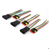 Connecteur Étanche Automobile 4 Broches Série AMP 1.5 en PVC DJ7041-1.5-11/21 pour Faisceau de Câbles