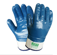 Gants de sécurité de travail en nitrile avec logo personnalisé, vente en gros