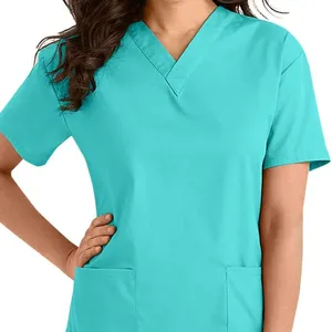 Groothandel Custom Logo Verpleegkundige Scrubs Sets Ziekenhuis Scrubs Uniform Medische Verpleging Medische Uniformen