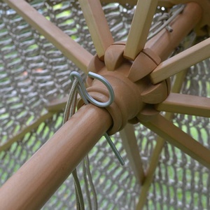 <span class=keywords><strong>Parasol</strong></span> portable de luxe en <span class=keywords><strong>toile</strong></span> personnalisé de 65 pieds et 7 pieds Parasols de plage en coton de qualité supérieure avec glands - Product Image 4