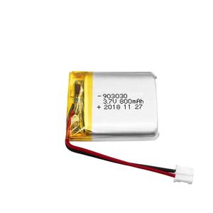 스마트 라이트 작은 주머니 lipo 세포 배터리 903030 3.7v 800mah 리튬 이온 배터리 - Product Image 1