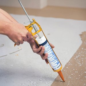 <span class=keywords><strong>Pistolet</strong></span> à calfeutrer en silicone de base jaune clair avec logo personnalisé de qualité industrielle maximale pour l'intérieur et l'extérieur Source d'alimentation manuelle - Product Image 1