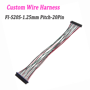 Kabel Harness Tahan Panas PTFE JAE FI-S20S 1.25mm 20Pin untuk Mesin LCD Industri, Layar Sentuh, dan Mesin Periklanan - Product Image 1