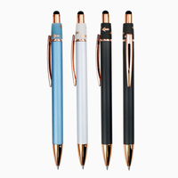 Stylo à bille en métal avec logo personnalisé, stylet rotatif