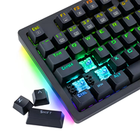 Clavier de jeu mécanique filaire RGB LED 87 touches de haute qualité, rétroéclairage 13 modes, USB Type-C programmable, anti-ghosting pour les joueurs