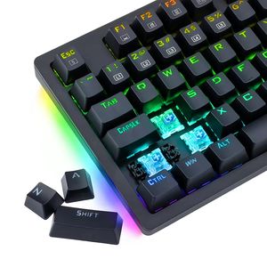 Chất lượng cao 87-Keys RGB Led có dây cơ khí chơi game Bàn phím tùy chỉnh <span class=keywords><strong>PC</strong></span> Bàn phím tiêu chuẩn cho game thủ - Product Image 4