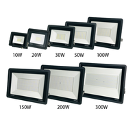Luz de inundación LED para exteriores, luz de proyección ultrafina, 10W, 20W, 30W, 100W, 200W, resistente al agua, IP 66, luz de inundación antideslumbrante para estadios