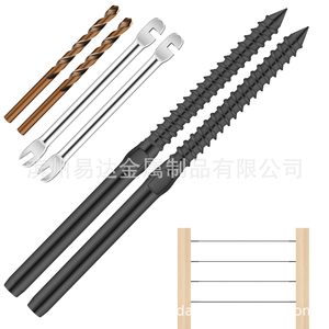 Stainless Steel Swivel Delay Screw 1/4 In NPT Thread Black For Railing <b>Hardware</b> Imperial Measurement - Product Image 1