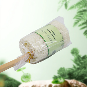 Brosse de bain en loofah PP à long manche, brosses de nettoyage pour le bain et la vaisselle, comprend un pot pour brosse en loofah, une serviette à vaisselle, accessoires de salle de bain - Product Image 6