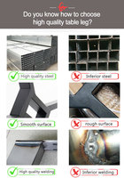 Ventes directes d'usine pieds de Table à manger en métal de haute qualité mobilier de bureau pied de table à café pied de support de Table à thé en fer