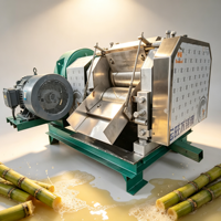 Best verkochte industriële grote automatische fruit- en groente-suikerrietpers van roestvrij staal, 5,5 kW, 380 V, voor restaurantgebruik